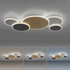 Lampa sufitowa pięć połączonych kół w różnych odcieniach Q-PIATO Paul Neuhaus 8008-70 sterowana pilotem lub smartfonem