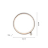 Lampka stołowa okrąg srebrna MINI RITUS LED 3000K Just Light 15395-21