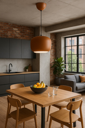 Lampa wisząca jedynka Positano brązowa Aviano Lighting 6026-118