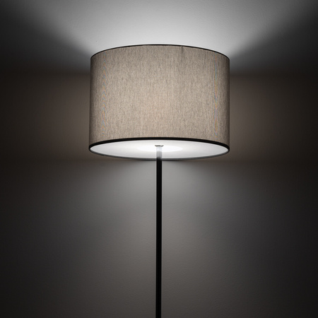 Lampa podłogowa chromowana z szarym abażurem 47cm 1xE27 HOTEL MOOD Nowodvorski 11790