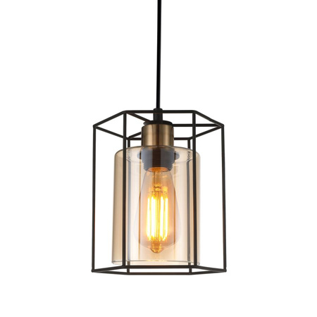Lampa wisząca KALULA Italux PND-78901-1-BK+AMB