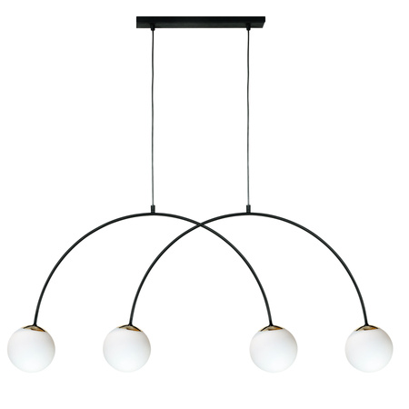 Rozłożysta poczwórna lampa wisząca z czterema kloszami 4xE14 Bow Zuma Line 1275