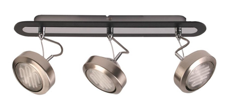 EARTH LAMPA SUFITOWA LISTWA 3X9W GX53 ENERGO SATYNA/WENGE Candellux 93-15801