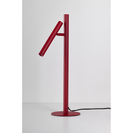 Czerwona prosta lampka stołowa kierunkowa LED 3000K TROST TABLE RED Azzardo AZ6800