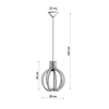 Lampa wisząca ARANCIA z drewna Sollux Lighting SL.0391