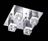 Lampa sufitowa QUADO LED Wofi 9939.05 sterowana pilotem