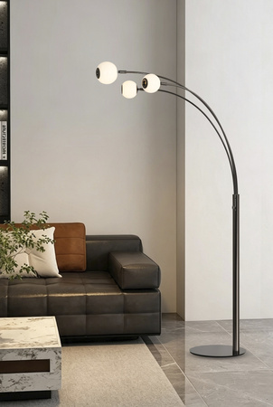 Lampa podłogowa trójka Luberon czarny chrom Aviano Lighting 3051-305