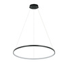 Lampa wisząca Ring 66 cm czarna LED CCT Light Prestige LP-909/1P M BK CCT
