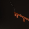 Lampa wisząca podłużna 150cm w kolorze terakota z dodatkowym podświetleniem FOURTY LINE LED VII Nowodvorski 12423