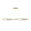 Podłużna lampa wisząca kryształowa 120cm LED 3000K Krone P097PL-L36BS3K Maytoni