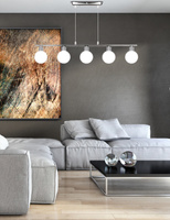 Oden lampa wisząca chromowy 5x40w g9 klosz biały Candellux 35-03270