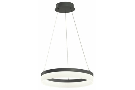 Lampa wisząca czarny okrąg 40cm CORNELIA LED Reality 330601-02
