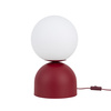 Duża lampka stołowa o średnicy 30cm w kolorze burgund 1xE27 MIKI BURGUND BIG Tk Lighting 16217