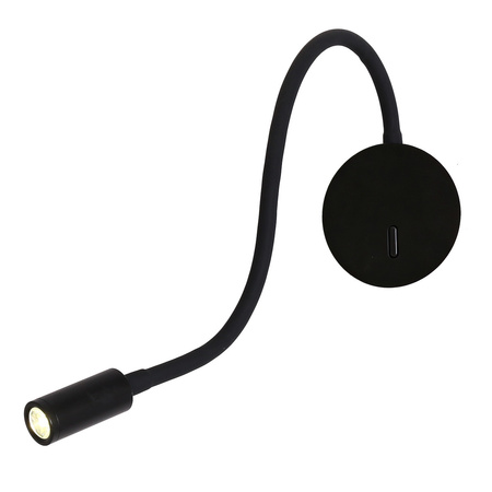 Kinkiet na elastycznym wysięgniku Senise czarny LED 3000K Light Prestige LP-2021/1W BK
