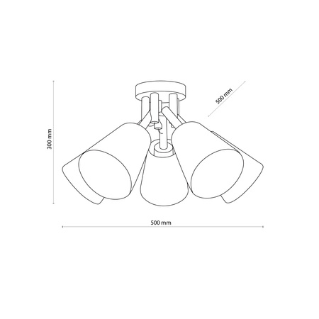 Lampa sufitowa VAIO WHITE V TK Lighting 666