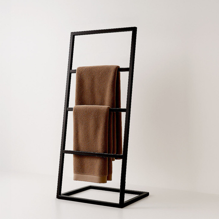 Czarny wieszak na ręczniki KS-41 WIESZAK TOWEL IV z serii KAJA HOME
