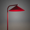 Lampa podłogowa metalowa w kolorze burgund 1XGX53 LED 3000K LUME BURGUND Tk Lighting 16214