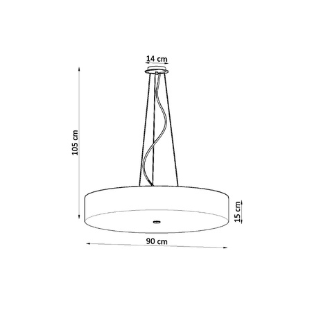 Lampa wisząca SKALA 90 Sollux Lighting  2BM SL.0805 SL.0806 - kolor do wyboru