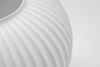 Lampa wisząca z białym, ryflowanym kloszem DIOP Kaja Lighting K-5891