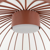 Lampa wisząca druciana w ceglanym kolorze SPHERA L BRICK 1XGX53 Tk Lighting 11302