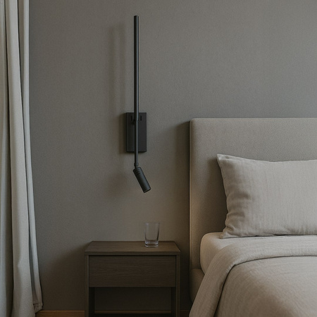 Kinkiet Torch Czarny 6W+3W 4000K Milagro ML1566