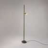 Czarna prosta lampa podłogowa LED 3000K z reflektorem Thin MOD395FL-L28B3K Maytoni
