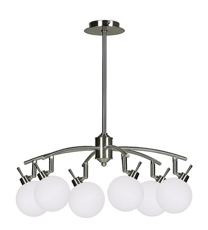 Ghost lampa wisząca satynowy 6x40w g9 klosz biały Candellux 36-01511