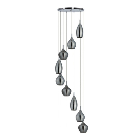 Lampa wisząca AMBER MILANO 9 CHROM AZzardo AZ3673