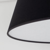 Czarna lampa sufitowa stożkowy abażur 50cm FORMO BLACK 4xE27 Tk Lighting 11207