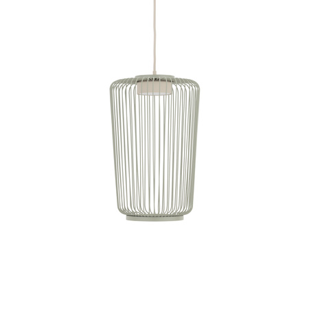 Lampa wisząca z wysokim ażurowym kloszem cylindrycznym w kolorze szałwiowym 1xGX53 KENAI B Nowodvorski 12225