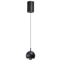 Czarna lampa wisząca kula GAMBO PENDANT CCT SWITCH BK Azzardo AZ7033