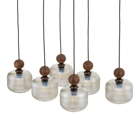 Lampa wisząca BALLO ORZECH 6XE14 TK Lighting 11840