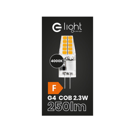 Żarówka LED 2,3W G4 12V 4000K Silikon Eko-Light EKZA1729