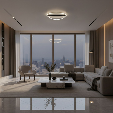 Ciekawa lampa sufitowa HALO 38W LED IP44 Milagro ML1844