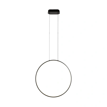 Lampa wisząca czarny pionowy okrąg 60cm IP44 LED 3000K do łazienki Maxlight P0652 Visual Ver 24W
