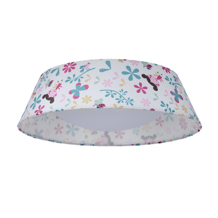LAMPA SUFITOWA PLAFON dla dziewczynki GIRL 45 16W LED 6500K Z ABAŻUREM Candellux 14-62994
