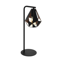 Lampka stołowa czarna w kolorze starej miedzi CARLTON Eglo 43058