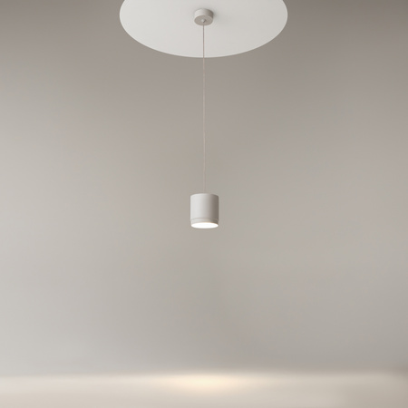 Biała lampa wisząca tuba 8,2cm na żarówkę GX53 Polar P088PL-GX53-W Maytoni