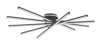 Czarna lampa sufitowa rozłożyste profile LED LUNARA Zuma Line MS203650 