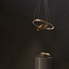 Lampa wisząca RIM LED podwójna Maytoni mosiądz MOD058PL-L74BS4K