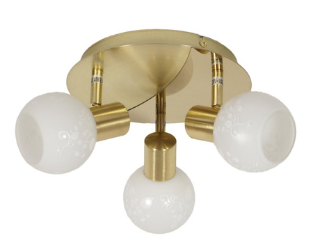 AVILA LAMPA SUFITOWA PLAFON 3X40W E14 MOSIĄDZ Candellux 98-07131