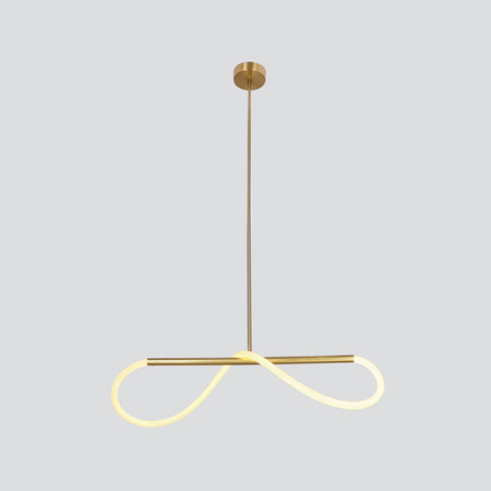 SUPREME lampa wiszaca 80cm złoty 18W LED 3000K biały Candellux 31-35608