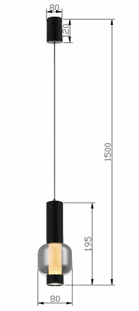 Lampa wisząca pojedyncza RONDA  Aviano Lighting 6224-0110