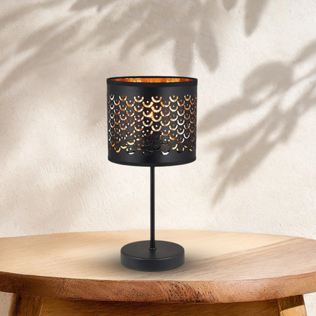 Lampka nocna MORGAN 1xE27 Milagro ML1802 - czarna lampka nocna