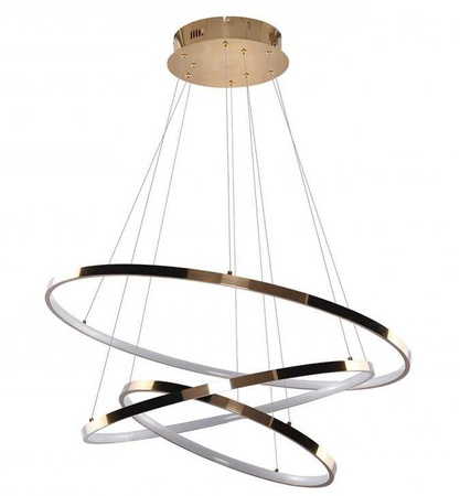Lampa wisząca złota WHEEL 3 DIMM LED Azzardo AZ2918