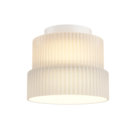 Oprawa sufitowa białe ryflowane szkło Scala LED 3000K Maytoni MOD496CL-L12WK