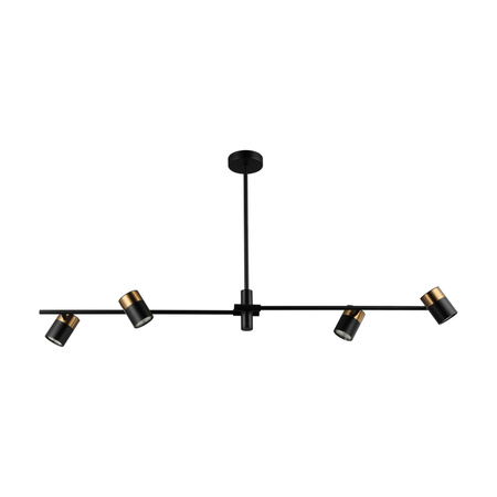 Lampa wisząca Elice 4xGU10 Italux PND-58892-4-BK-BRO