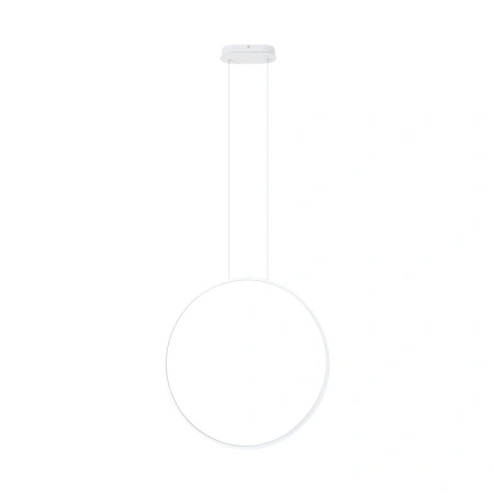 Biały pierścień wiszący 60cm LED 3000K do łazienki IP44 Maxlight P0651 Visual Ver 24W