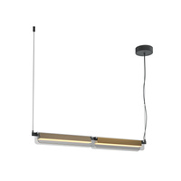 Lampa wisząca podłużna liniowa LED 3000K Flat MOD296PL-L20BS3K Maytoni