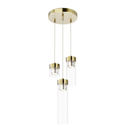 Lampa wisząca GEM Zuma Line brąz antyczny P0389-03D-0FD2